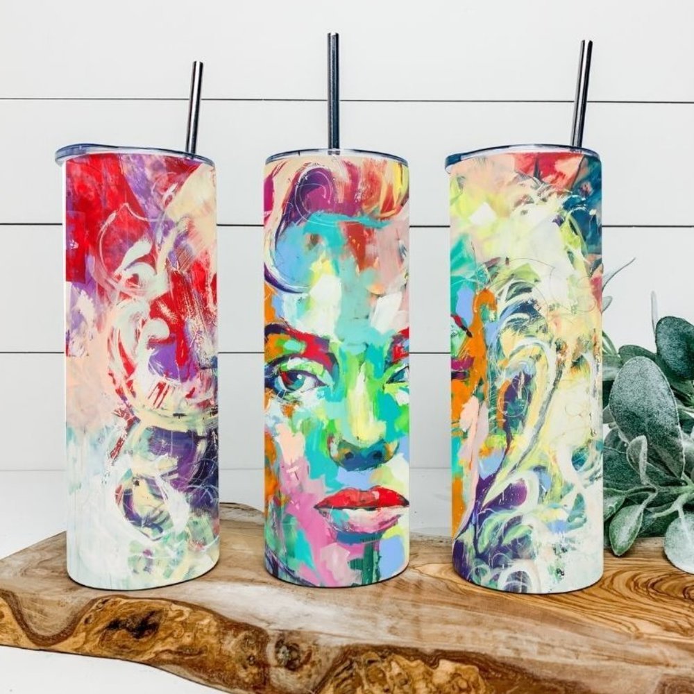 Custom 20oz Marilyn Monroe tumbler!